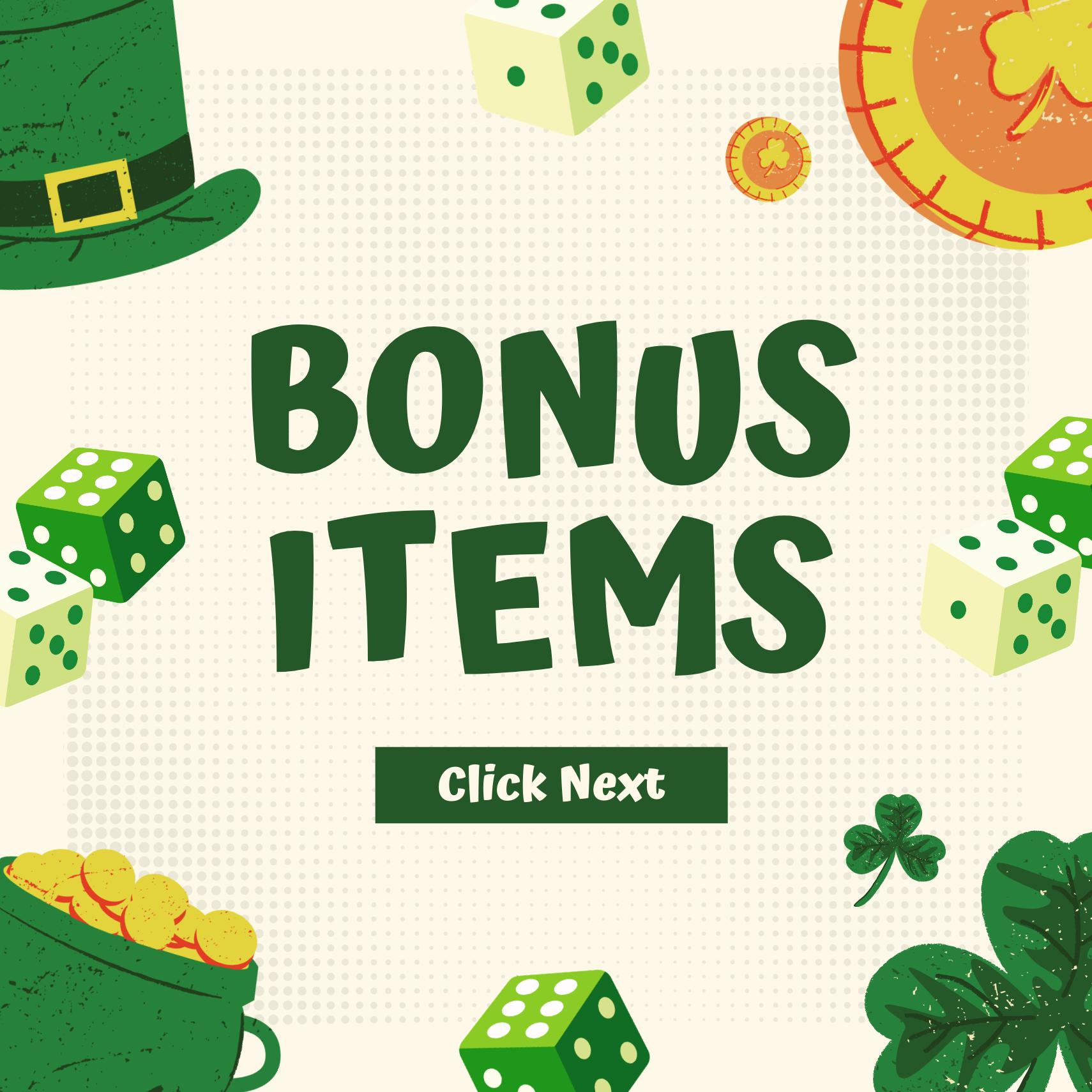 St Patricks Day Bunco Printable Bundle With Special Bonus Items Lucky ...