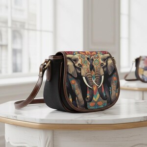 MILATA - Borsa a tracolla da donna, in pelle PU, motivo elefante, stile animale, rosso (Sandali Adventure Seeker, punta chiusa - T - Bambini), Small