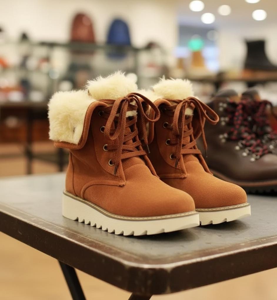 STIVALETTI PRIMI PASSI GORE-TEX CON INSERTO IN PELLICCIA SINTETICA BAMBINA