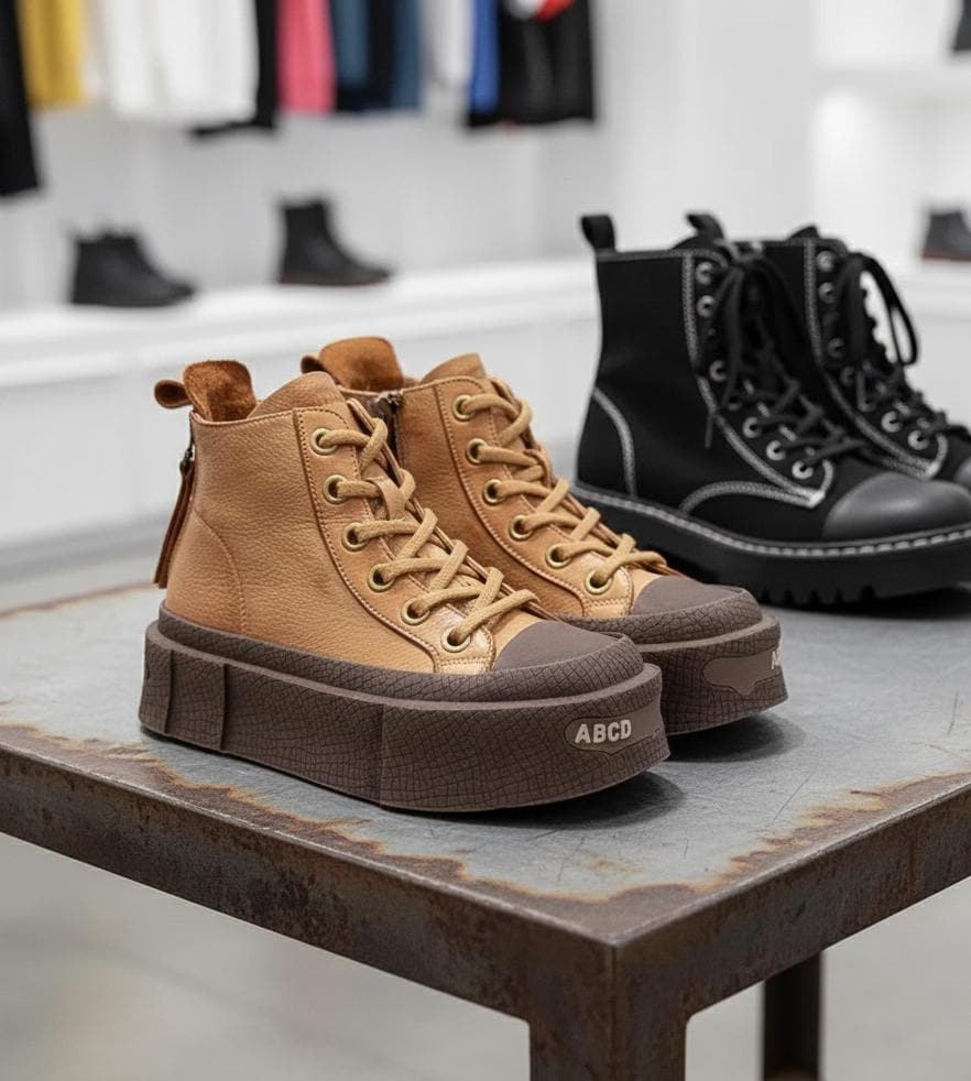 Stivale Marrone Cuoio OXS - Stivali - Foto 6