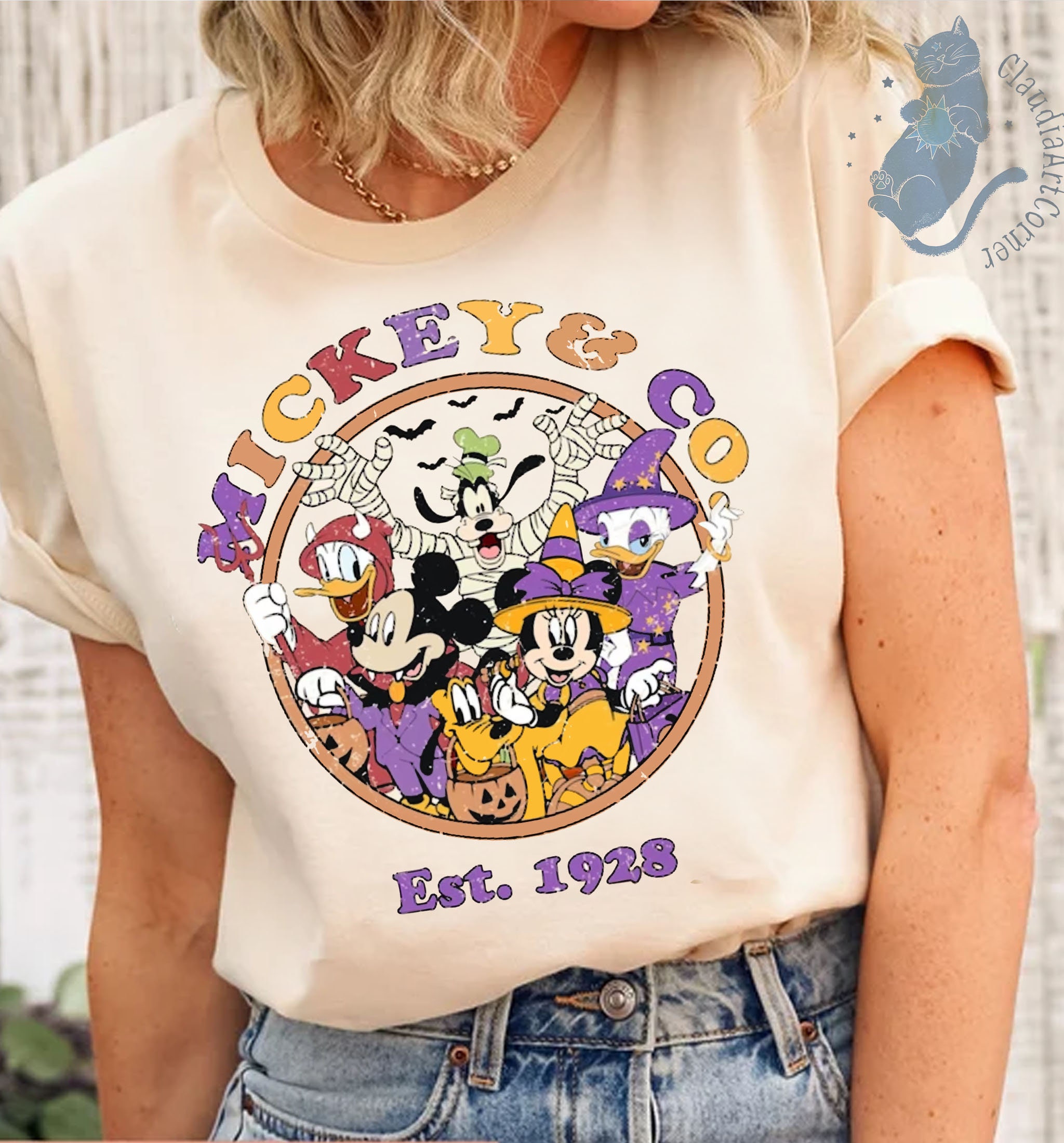 Mickey and Co Halloween Shirt, Disney Halloween Shirt, Mickey and Friends Halloween Shirt Tee