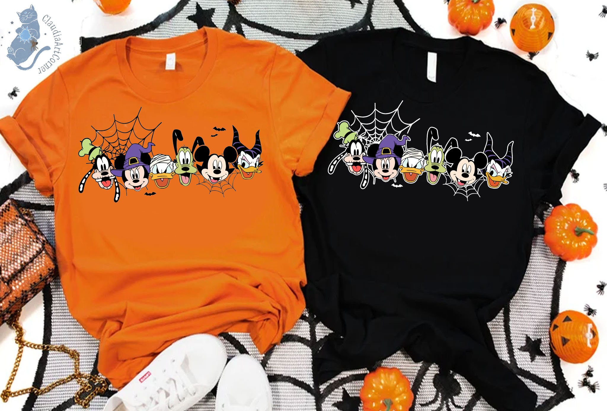 Vintage Disney Halloween Shirt, Mickey and Friends Halloween