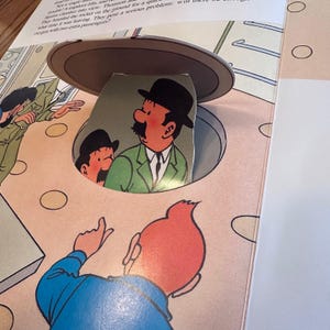 Hergé The Adventures Tintin Explorers on the Moon Pop-Up Book 1992 First Edition immagine 9