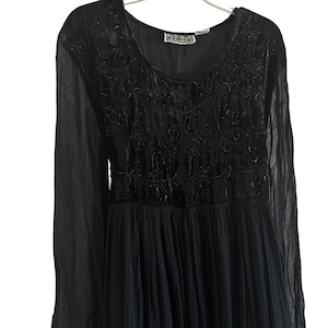 fall black dress Harithand Women's Dresses Black Tear Dress, 8 UK main image 1