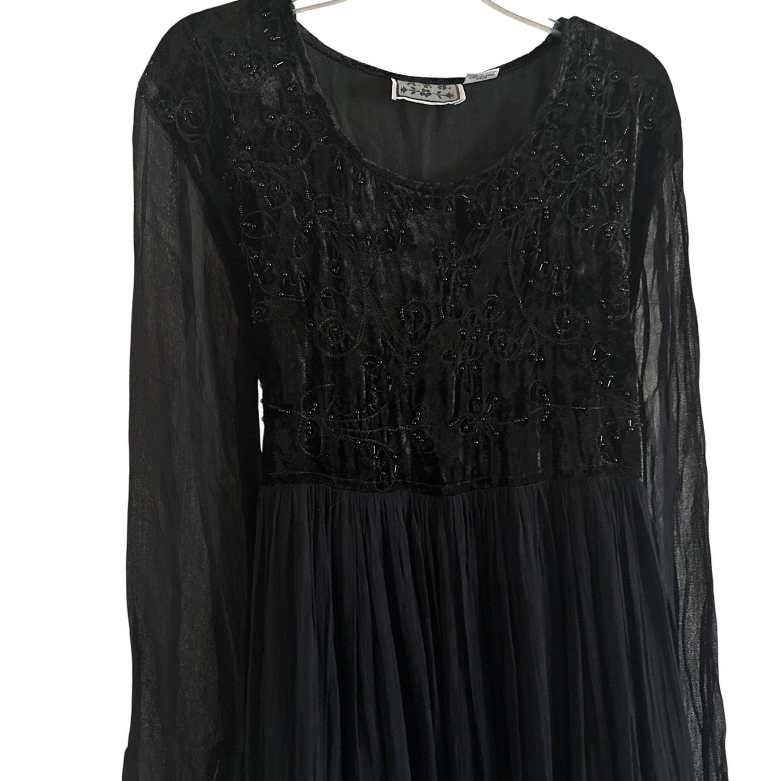 white christmas dresses MPH Indigo Blue Dress – East Village Vintage Collective main image 1