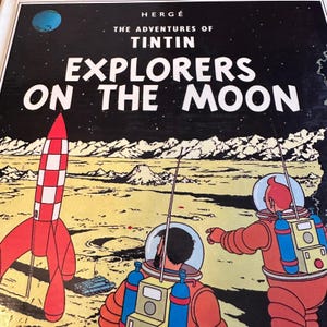 Hergé The Adventures Tintin Explorers on the Moon Pop-Up Book 1992 First Edition immagine 3