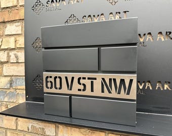 Aangepaste cortenstalen brievenbus – moderne gepersonaliseerde metalen postbus