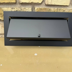 Modern Door Mail Slot Insert – Custom Laser Cut Metal Mail Slot, Minimalist Geometric Letterbox Plate for Front Door