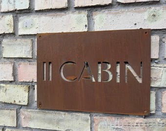Letrero de número de casa de acero corten personalizado: diseño personalizado, cualquier diseño