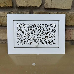 Custom Metal Mail Slot – Laser Cut Geometric Design, Modern Flush Mount Insert