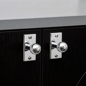 Silver Round Cabinet Pull, Bronze Brass Drawer Knobs