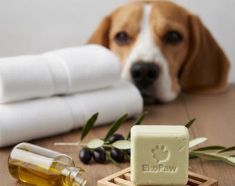 Shampooing Solide Chien Olive & Jojoba | d'Origine Naturelle | Sans savon, sans parfum ni conservateur | France