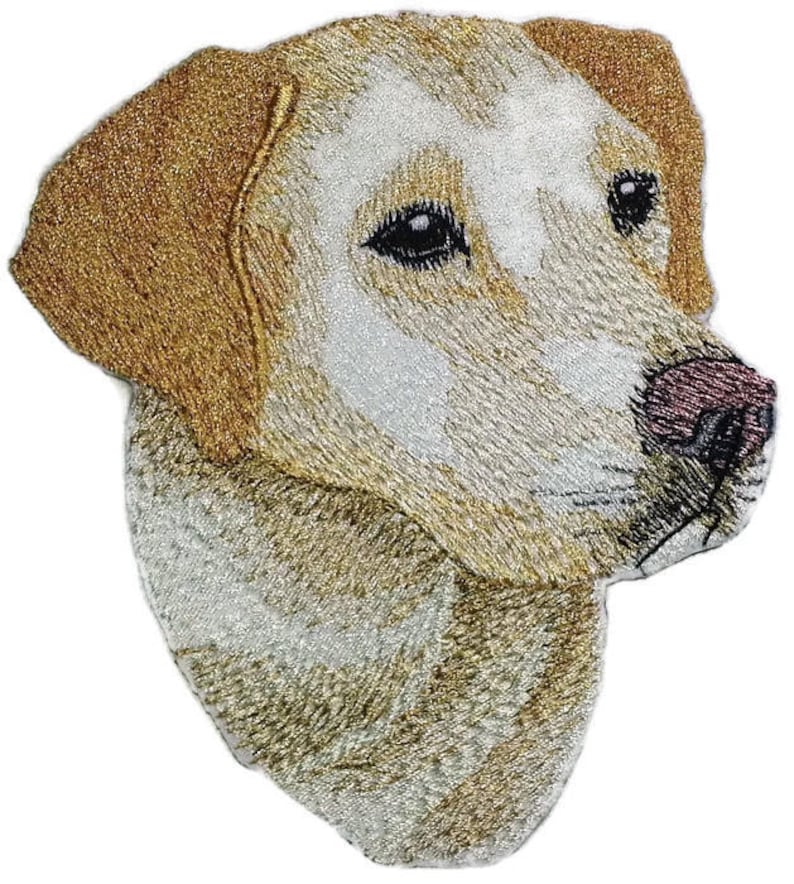 Custom Dog Face Embroidered Iron On Patches Etsy