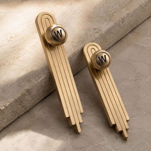 Goudkleurige moderne vitrinekast: creatief ladehandvat, hardware voor garderobe keukensalontafel