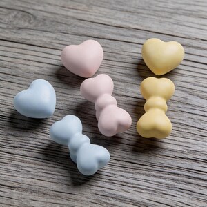 Pomello per armadio in ceramica a forma di fiocco: pomello per cassetto della cameretta delle ragazze, maniglie per armadietti