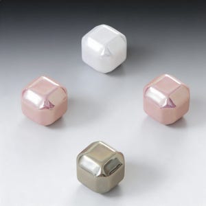 Pomello per cassetto in ceramica color perla: pomello rosa per comò, maniglia per armadio