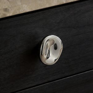 Silver Ceramic Knob: Creative Drawer Handle, Cupboard Wardrobe Knob