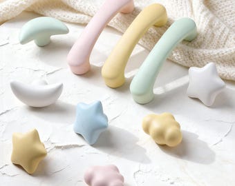 Wolke Stern Mond Keramik Schubladenknäufe: Kinderzimmer Dekor