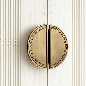 Bronze Vanity Cabinet Pull: Bookcase Handle, Brass Drawer Pull