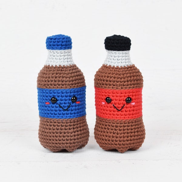 Amigurumi CROCHET PATTERN - Kawaii Soda Bottle