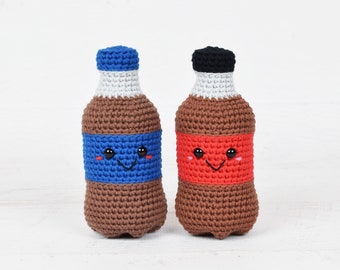 Amigurumi CROCHET PATTERN - Bouteille de Soda Kawaii