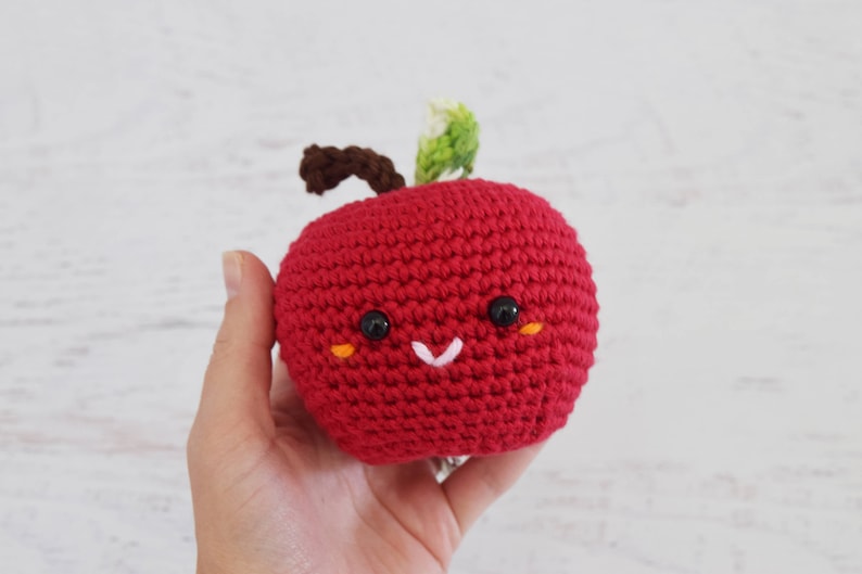 CROCHET PATTERN Farmer's Market amigurumi toy crochet food play food crochet vegetables fruit market bag kids PDF digital pattern image 7