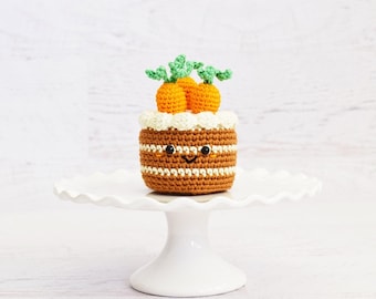 PATRON AU CROCHET - Patron Carrot Cake Kawaii