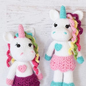 CROCHET PATTERN Unicorn Doll amigurumi toy crochet doll stuffed animal unicorn softie handmade PDF unicorn pattern digital pattern image 1