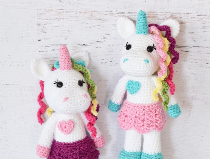 CROCHET PATTERN Unicorn Doll amigurumi toy crochet doll stuffed animal unicorn softie handmade PDF unicorn pattern digital pattern image 1