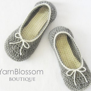 CROCHET PATTERN Myra Slippers women's slippers, crochet slippers, slipper pattern, PDF pattern, digital download image 1