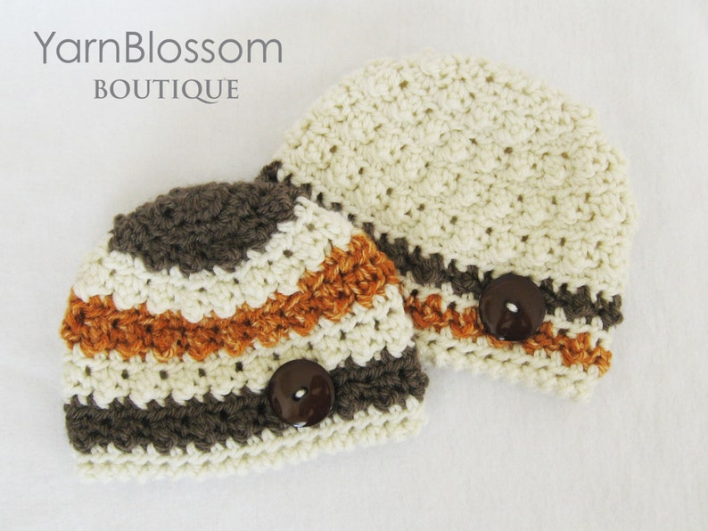 Crochet Hat PATTERN The Carter Beanie baby photo prop accessories crochet beanie instant download PDF photography prop image 3