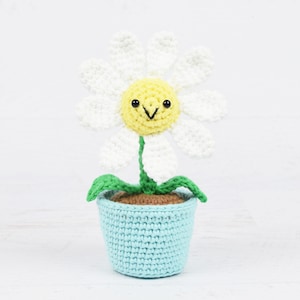 Amigurumi CROCHET PATTERN - Potted Daisy