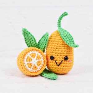 Amigurumi CROCHET PATTERN - Kumquat Fruit