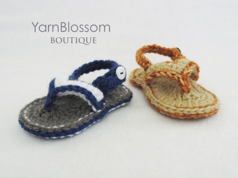 Baby CROCHET PATTERN Baby Flip Flops Instant Download, PDF pattern, baby sandals, baby shoes, crochet sandals image 5