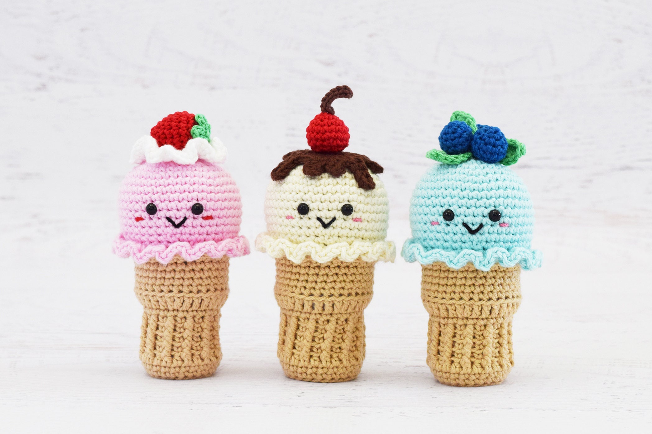 Tiny Baby Ice Cream Cone (Free Crochet Pattern) - Sweet Softies