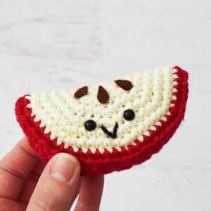 CROCHET PATTERN Apple Season Caramel Candy Apple, Kawaii Apple, and Apple Slice Amigurumi PDF Patterns image 2