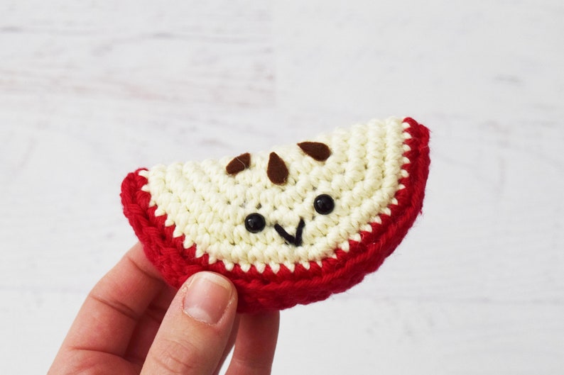 CROCHET PATTERN Apple Season Caramel Candy Apple, Kawaii Apple, and Apple Slice Amigurumi PDF Patterns image 2