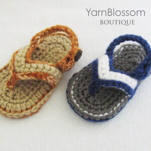 Baby CROCHET PATTERN Baby Flip Flops Instant Download, PDF pattern, baby sandals, baby shoes, crochet sandals image 4