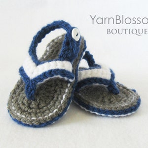 Baby CROCHET PATTERN Baby Flip Flops Instant Download, PDF pattern, baby sandals, baby shoes, crochet sandals image 1