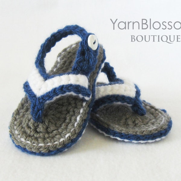 Baby CROCHET PATTERN - Baby Flip Flops - Instant Download, PDF pattern, baby sandals, baby shoes, crochet sandals