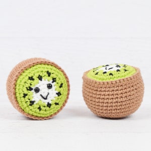 Amigurumi CROCHET PATTERN - Kiwi fruit