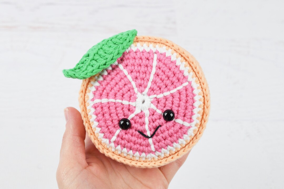 Amigurumi CROCHET PATTERN Pink Grapefruit - Etsy France