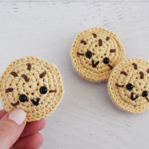 CROCHET PATTERN Milk and Cookies PDF Instant Download, milk carton, chocolate chip cookies, amigurumi food, pretend play, crochet food image 2