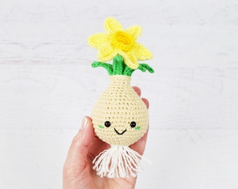 CROCHET PATTERN - Daffodil Bulb amigurumi pattern