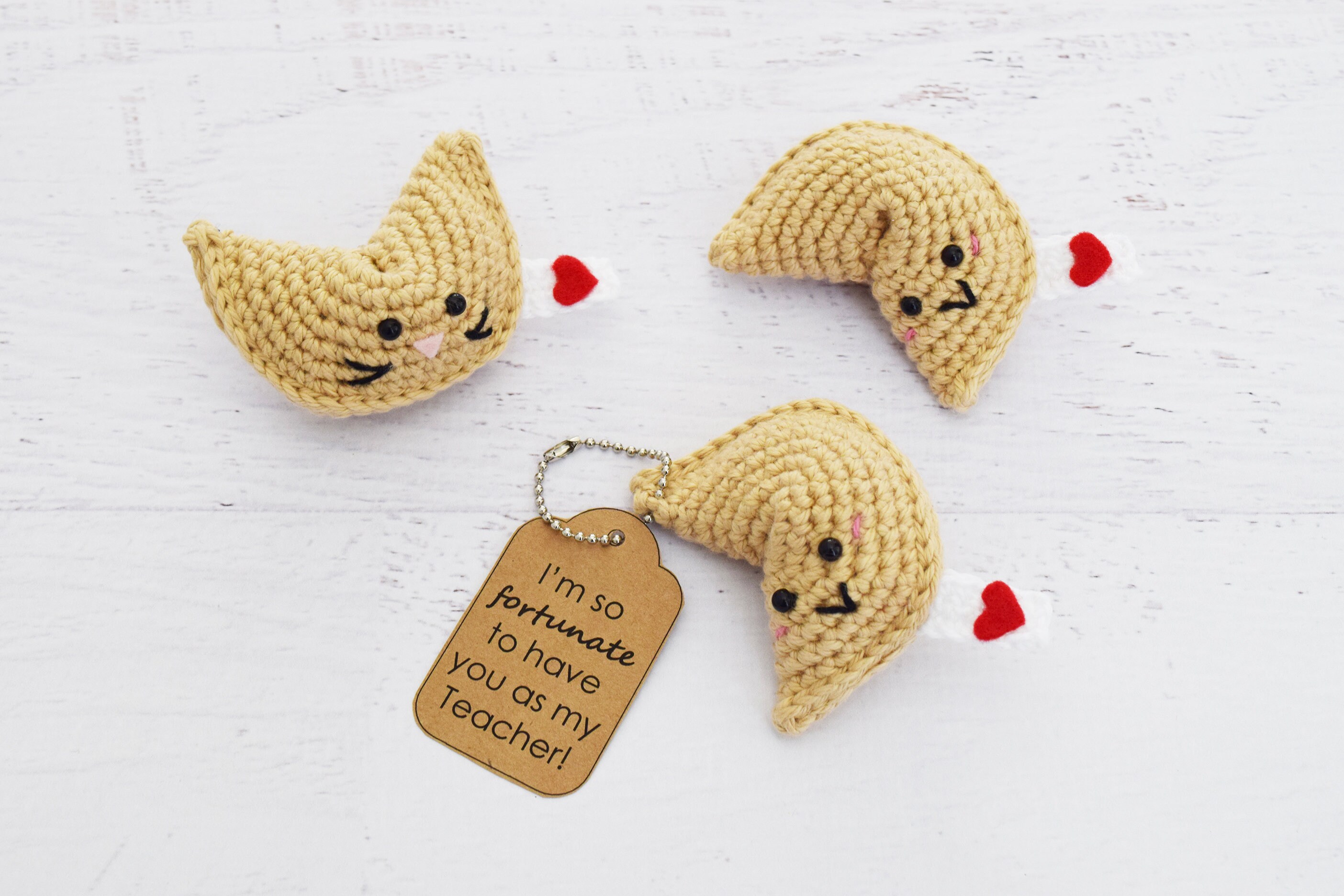 Amigurumi CROCHET PATTERN Fortune Cookie Keychain Play Etsy Australia