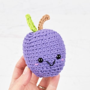 Amigurumi CROCHET PATTERN - Plum fruit
