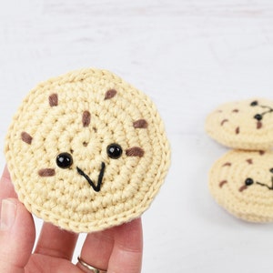 PDF PATTERN Santa's Milk and Cookies Crochet pattern Amigurumi Kawaii food Christmas cookies image 3