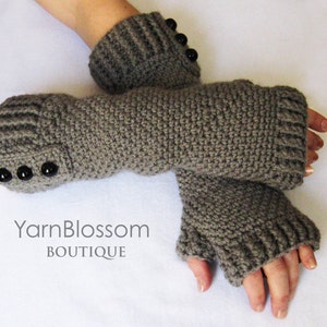 Fingerless Gloves CROCHET PATTERN PDF Instant Download women fingerless mittens arm wrist warmers winter gloves crochet texting gloves