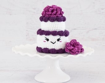 MODÈLE AU CROCHET - Modèle Amigurumi de gâteau de mariage