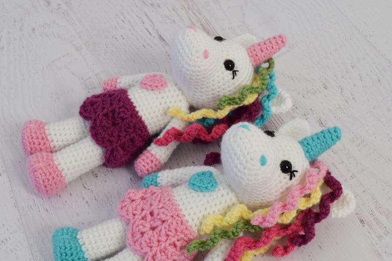 CROCHET PATTERN Unicorn Doll amigurumi toy crochet doll stuffed animal unicorn softie handmade PDF unicorn pattern digital pattern image 4